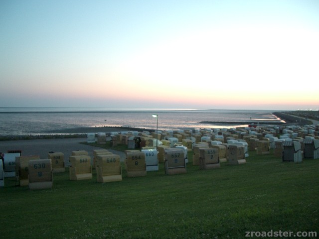 Büsum bei Sonnenuntergang