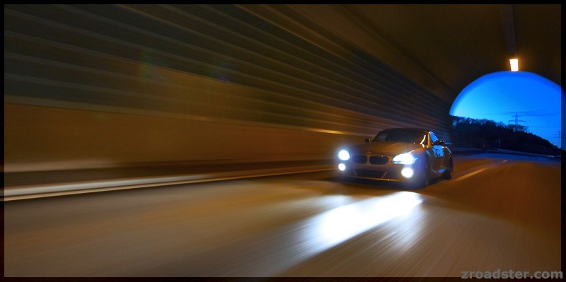 dynamisches Bild während der Fahrt.