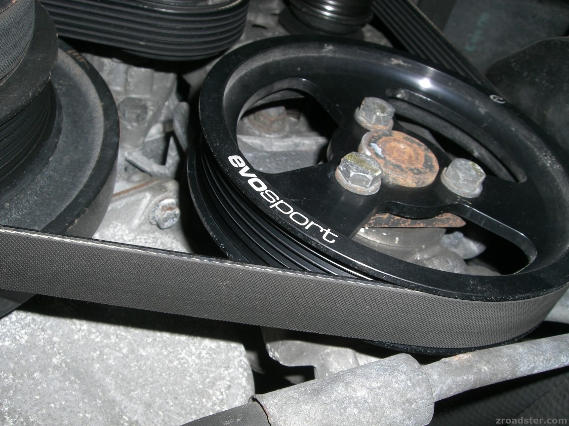 Evosport Power Pulleys eingebaut Die deutsche BMW Z