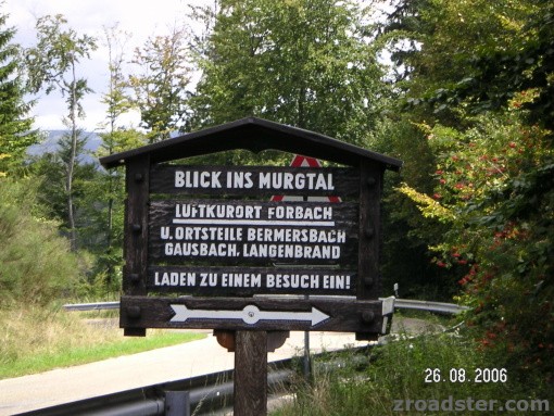 Kleine Schwarzwaldtour am 26.08.2006