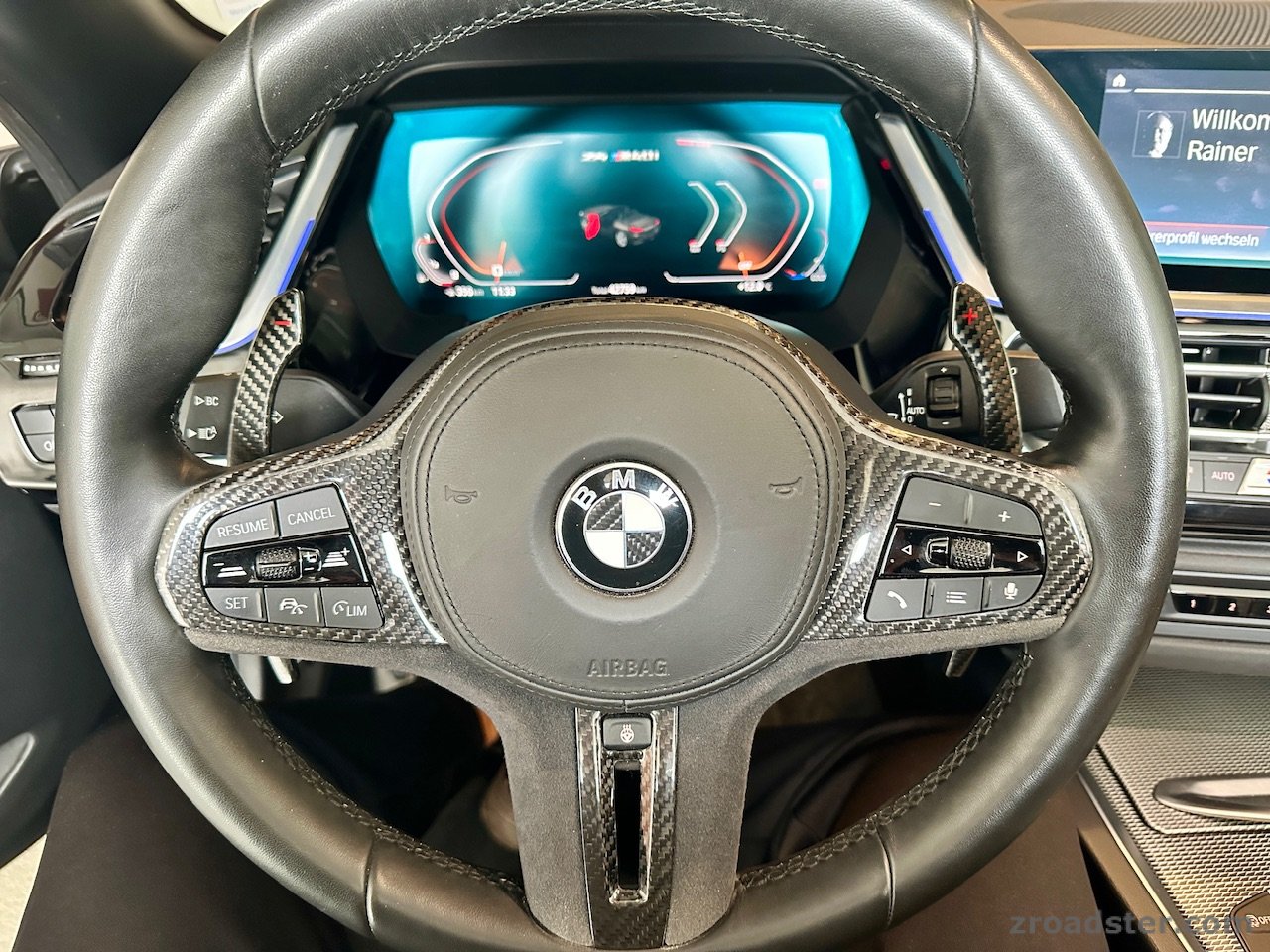 Lenkrad G29 mit Sichtcarbonblende & Paddles