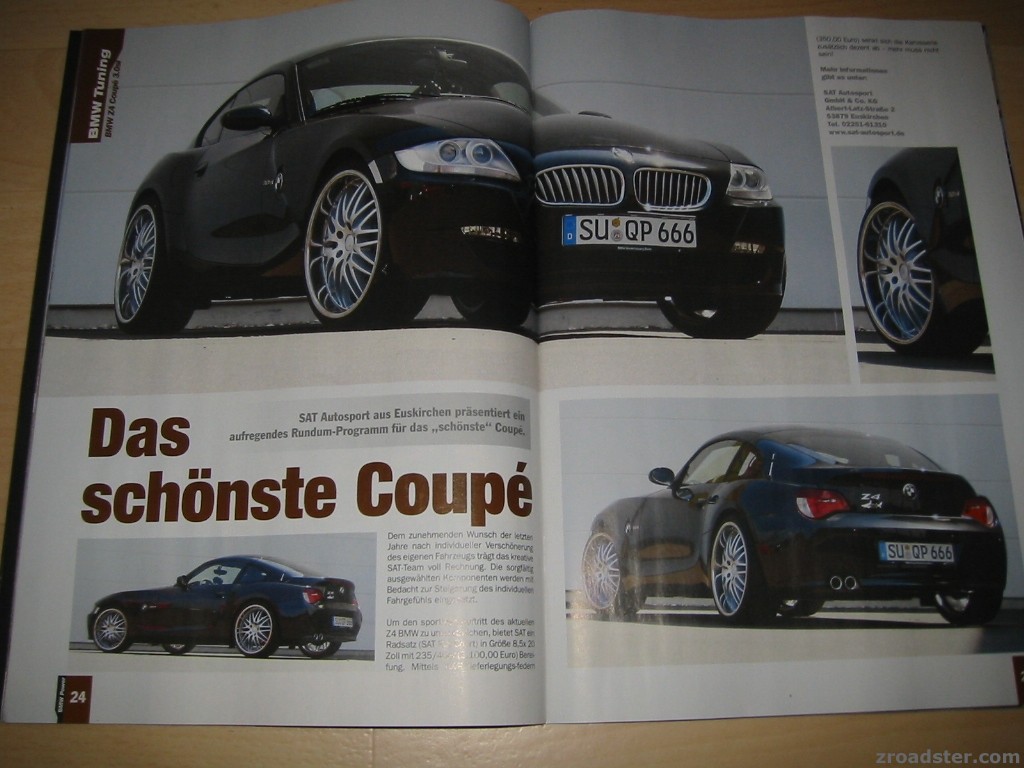 mein coupé als medienstar...(und mit fremden 20" SAT-felgen geschmückt