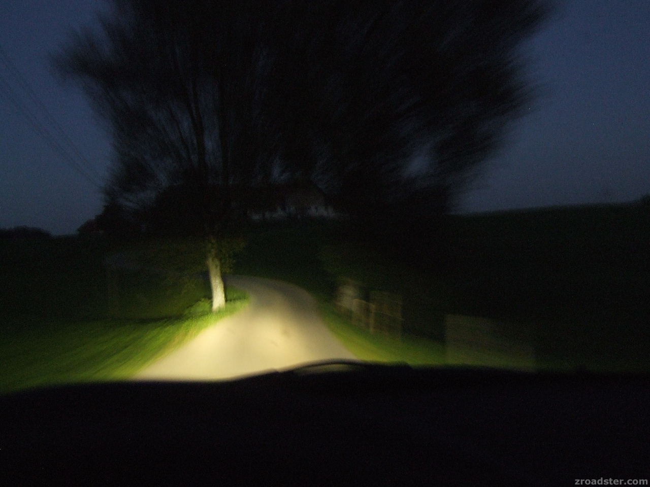 Nachtfahrt im Allgäu