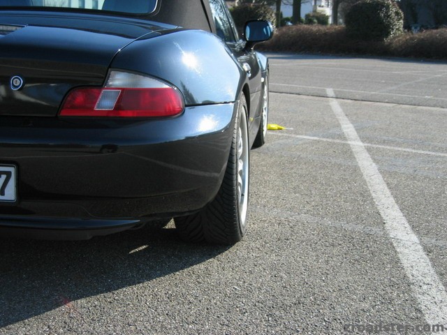 nun mit Spurplatten Beifahrerseite