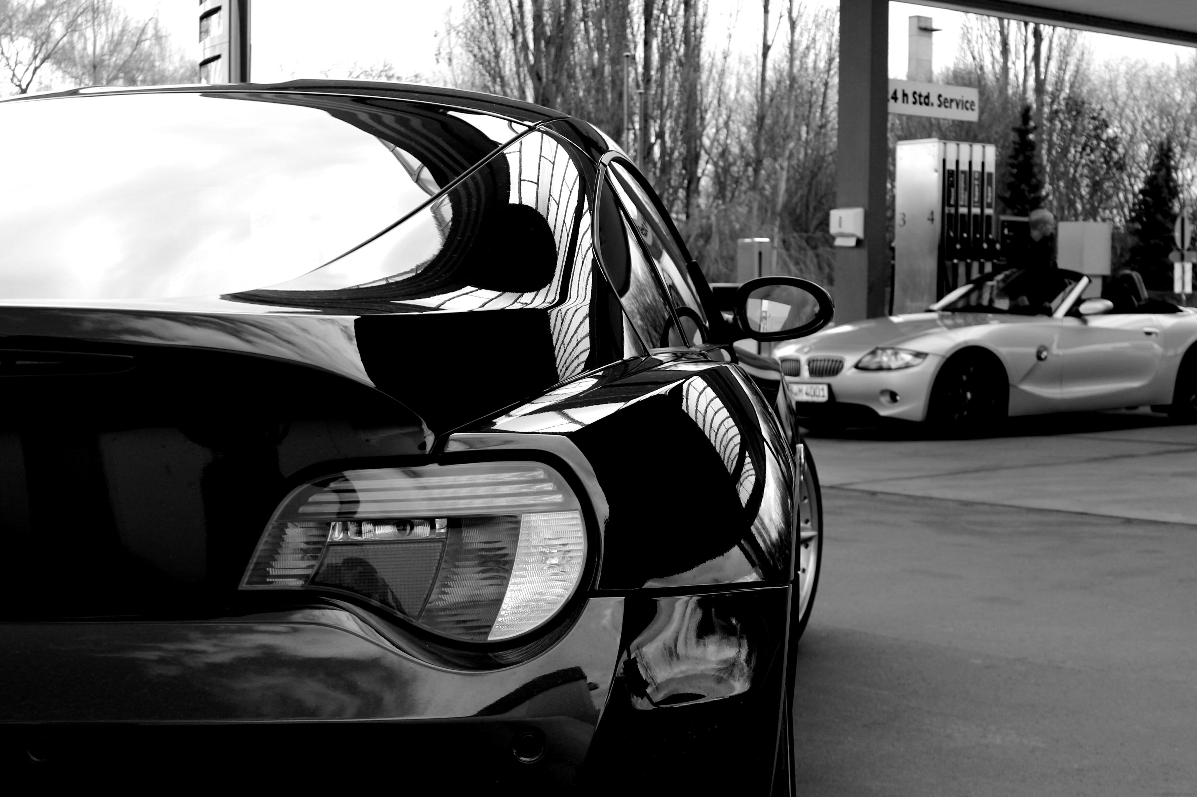 Schnappschuss an der Tanke