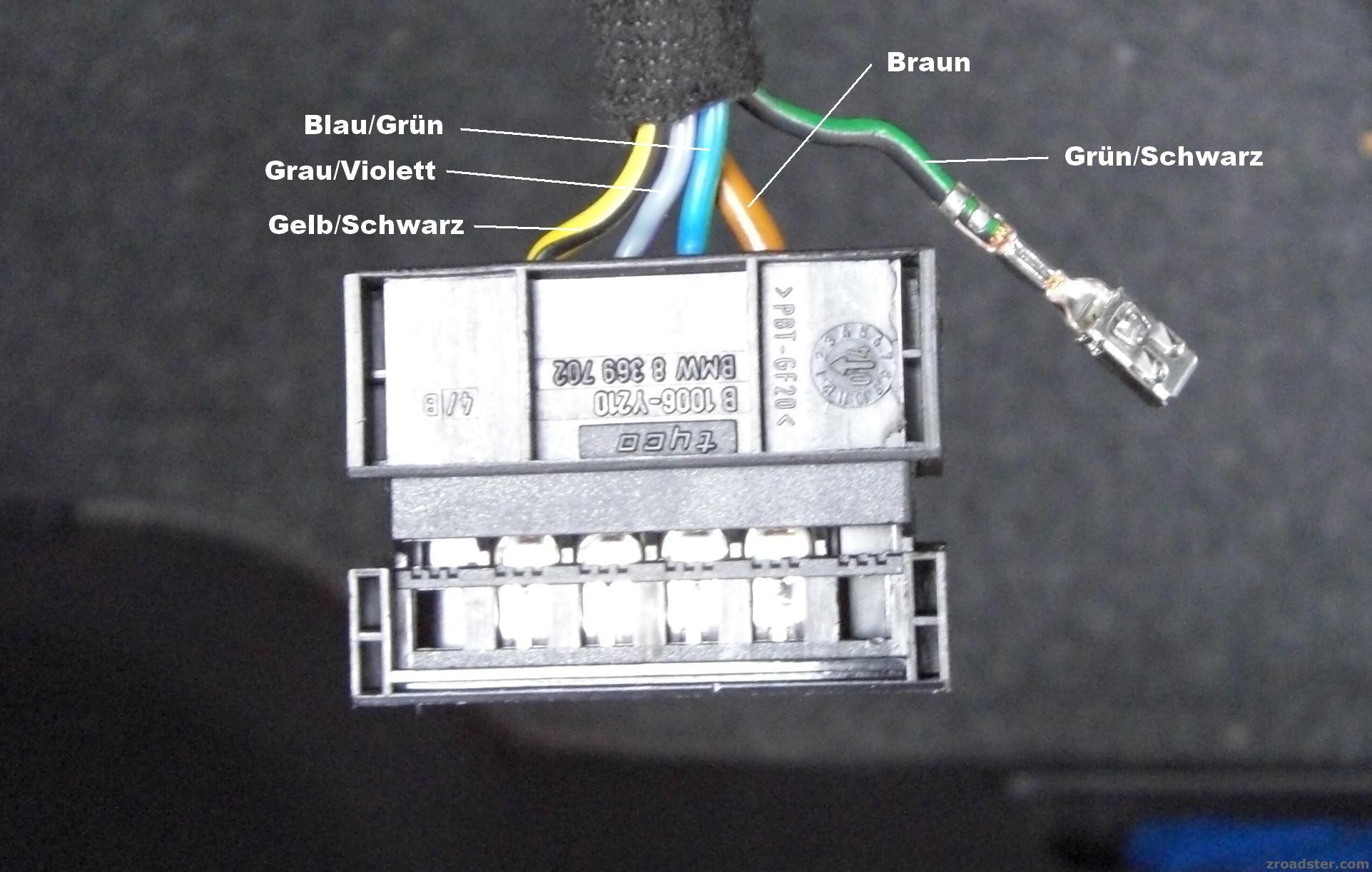Stecker Heckleuchte Z4 Bj.2005 -Links-