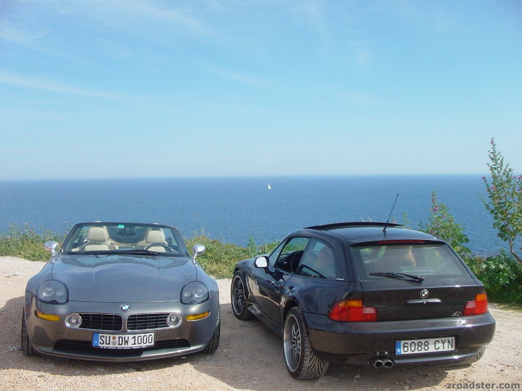 über der Küste ...