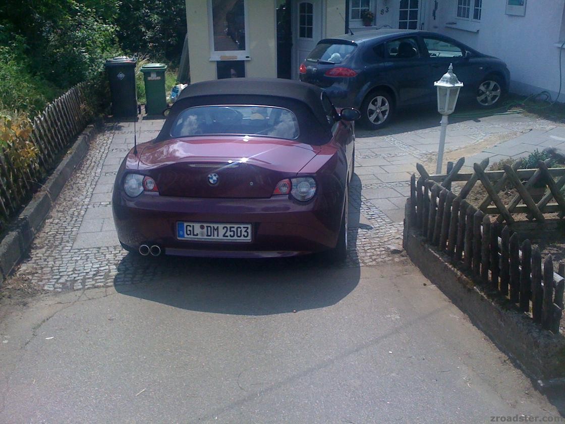 Weiße Rückleuchten