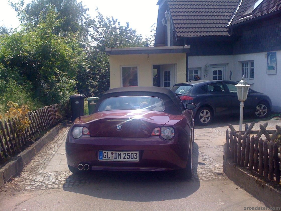 Weiße Rückleuchten
