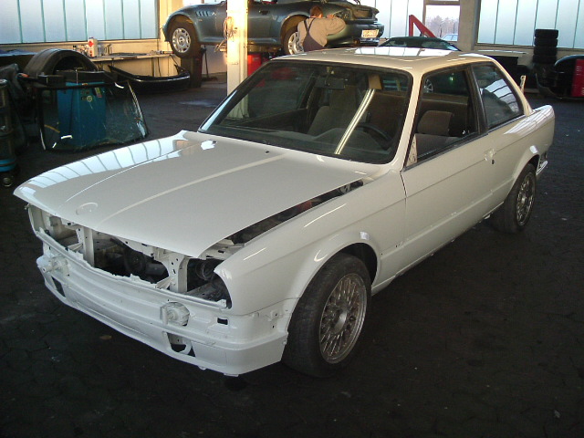 Winterauto zurück vom lacker