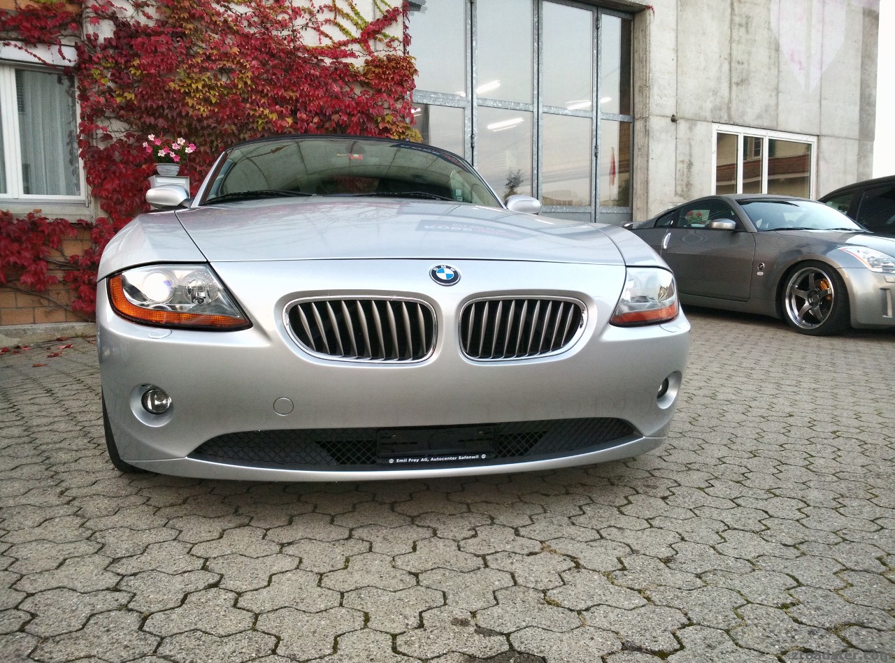 Z4 Nummernschild im Lüftungsgitter